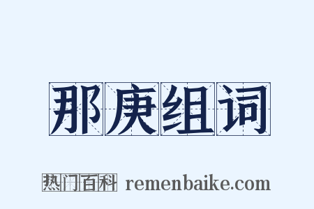 那庚组词是什么意思的图片